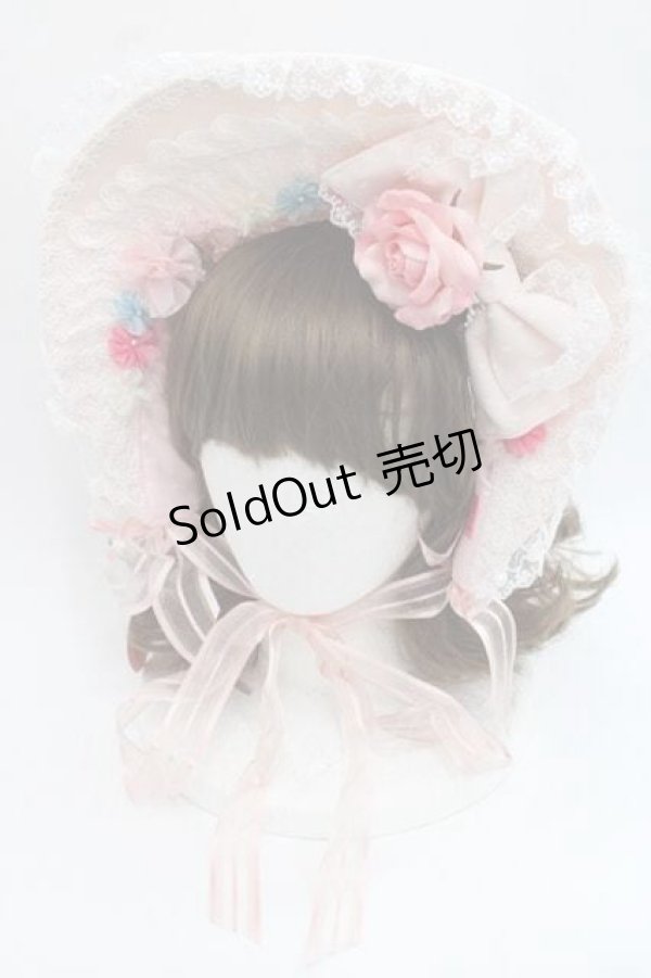 画像1: BABY,THE STARS SHINE BRIGHT / Garden Flowerボンネット  ピンク I-25-11-27-088-BA-AC-SA-ZI (1)