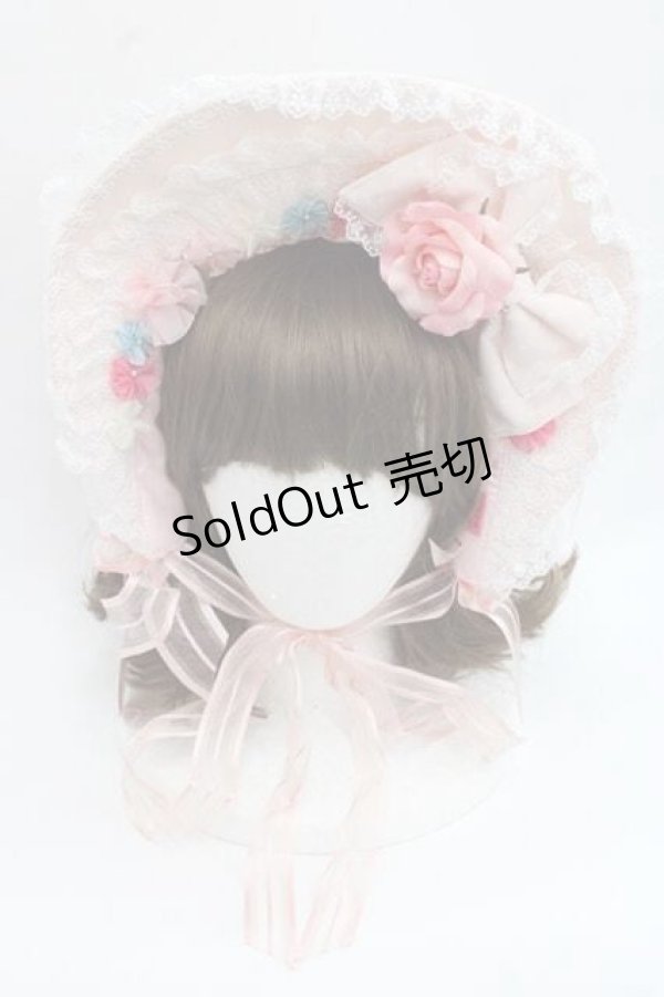 画像2: BABY,THE STARS SHINE BRIGHT / Garden Flowerボンネット  ピンク I-25-11-27-088-BA-AC-SA-ZI (2)