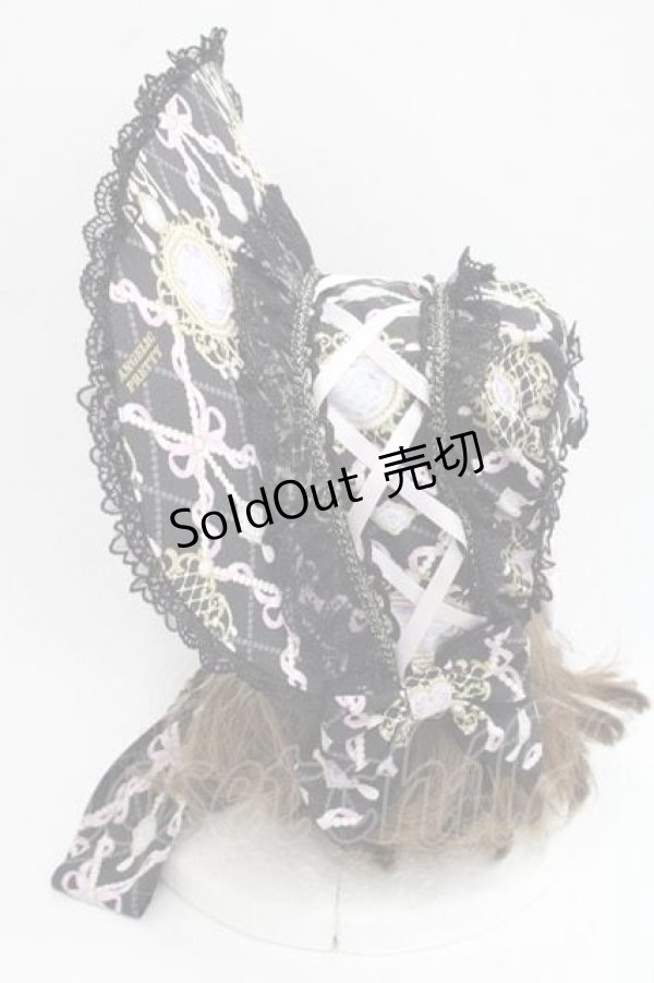 画像3: Angelic Pretty / Romantic Jewelryボンネット  黒 I-25-11-27-089-AP-AC-SA-ZI (3)