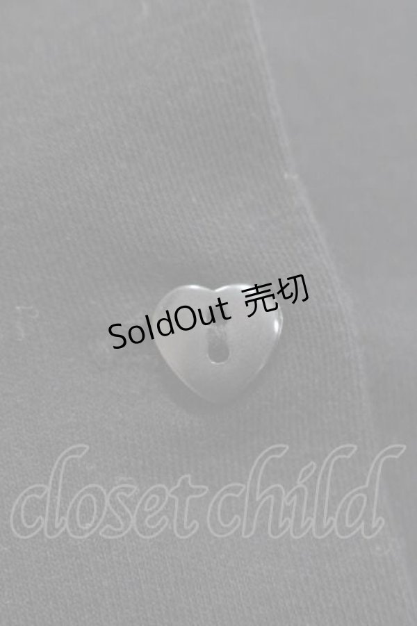 画像5: metamorphose / はしごレース襟半袖カットカーディガン  黒 I-25-11-27-013-ME-TO-SA-ZI (5)