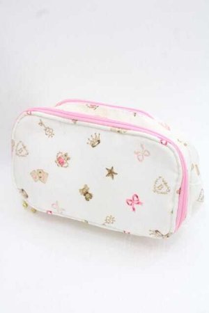 画像: BABY,THE STARS SHINE BRIGHT / BABYモノグラムポーチ  白 I-25-11-27-103-BA-ZA-SA-ZI