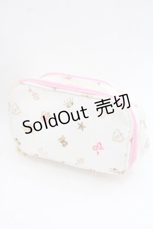 画像: BABY,THE STARS SHINE BRIGHT / BABYモノグラムポーチ  白 I-25-11-27-103-BA-ZA-SA-ZI