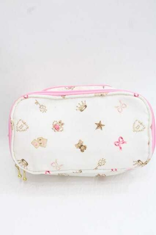 画像2: BABY,THE STARS SHINE BRIGHT / BABYモノグラムポーチ  白 I-25-11-27-103-BA-ZA-SA-ZI (2)