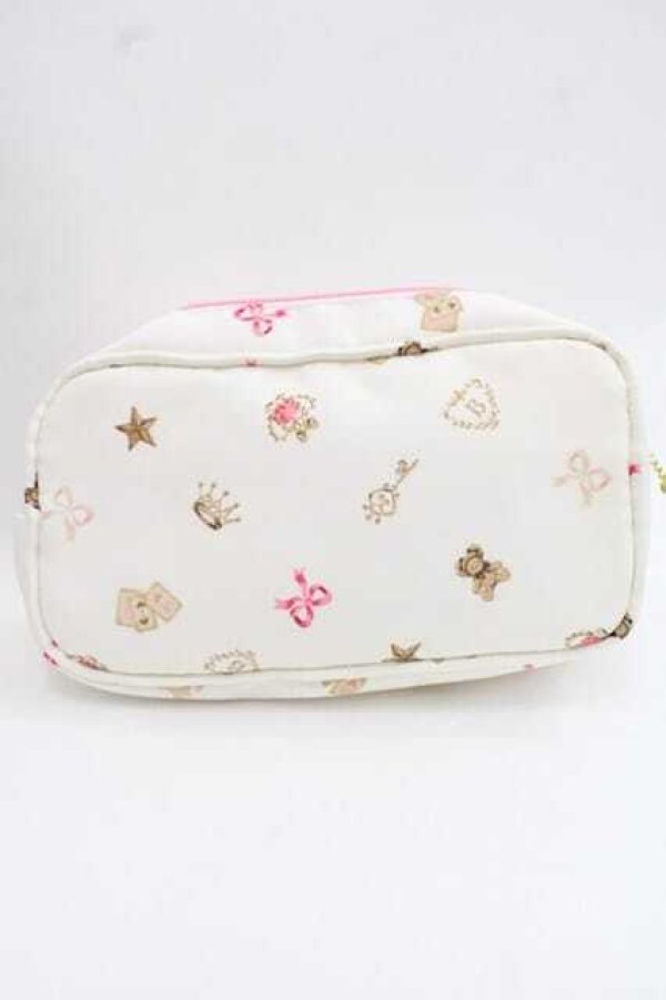 画像4: BABY,THE STARS SHINE BRIGHT / BABYモノグラムポーチ  白 I-25-11-27-103-BA-ZA-SA-ZI (4)