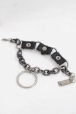 画像4: SEX POT ReVeNGe / スカルチェーンブレスレット  シルバーｘ黒 I-25-11-27-104-SP-AC-SA-ZI (4)
