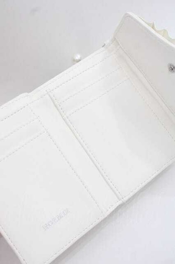 画像6: NOEMIE / ビジューリボンモノグラムウォレット  オフホワイト I-25-11-27-106-LO-TS-SA-ZI (6)