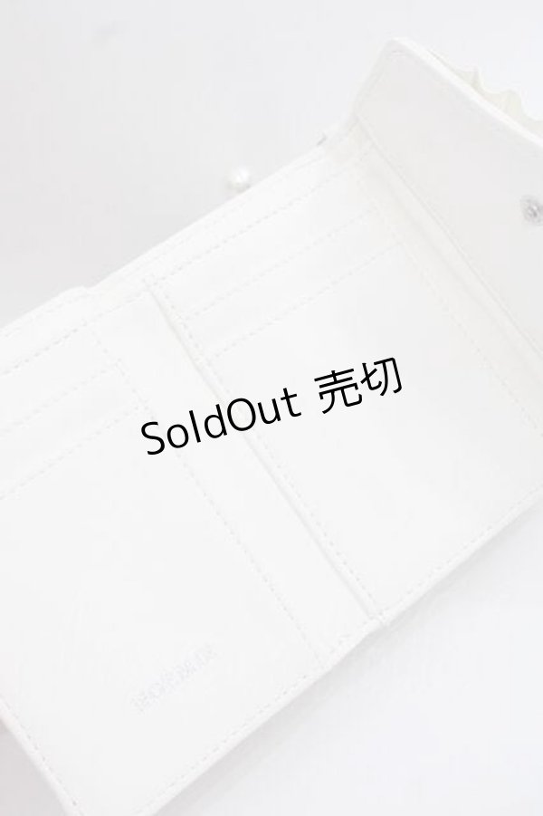 画像6: NOEMIE / ビジューリボンモノグラムウォレット  オフホワイト I-25-11-27-106-LO-TS-SA-ZI (6)