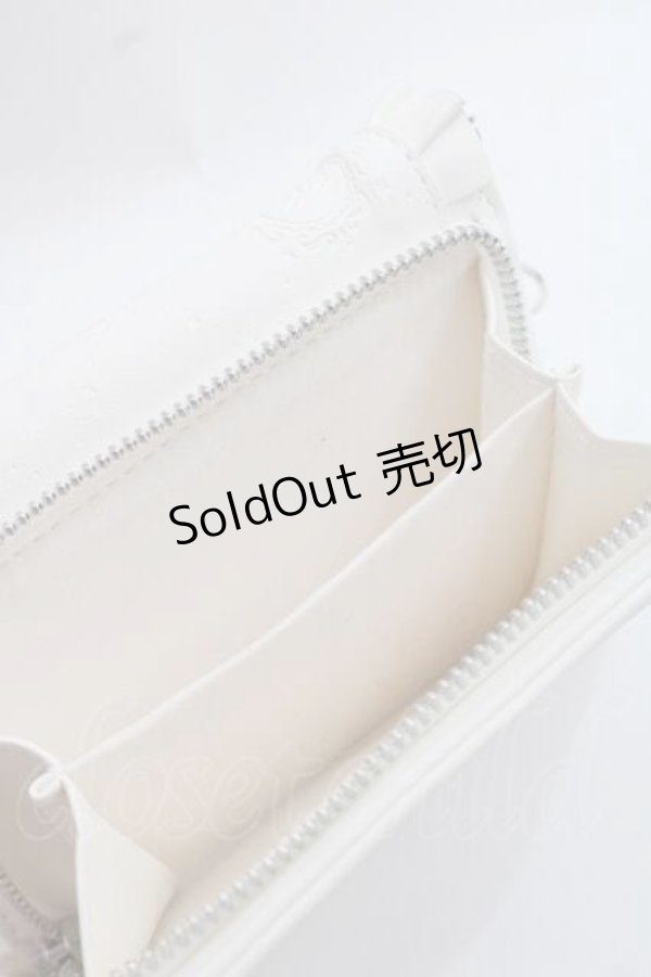画像7: NOEMIE / ビジューリボンモノグラムウォレット  オフホワイト I-25-11-27-106-LO-TS-SA-ZI (7)