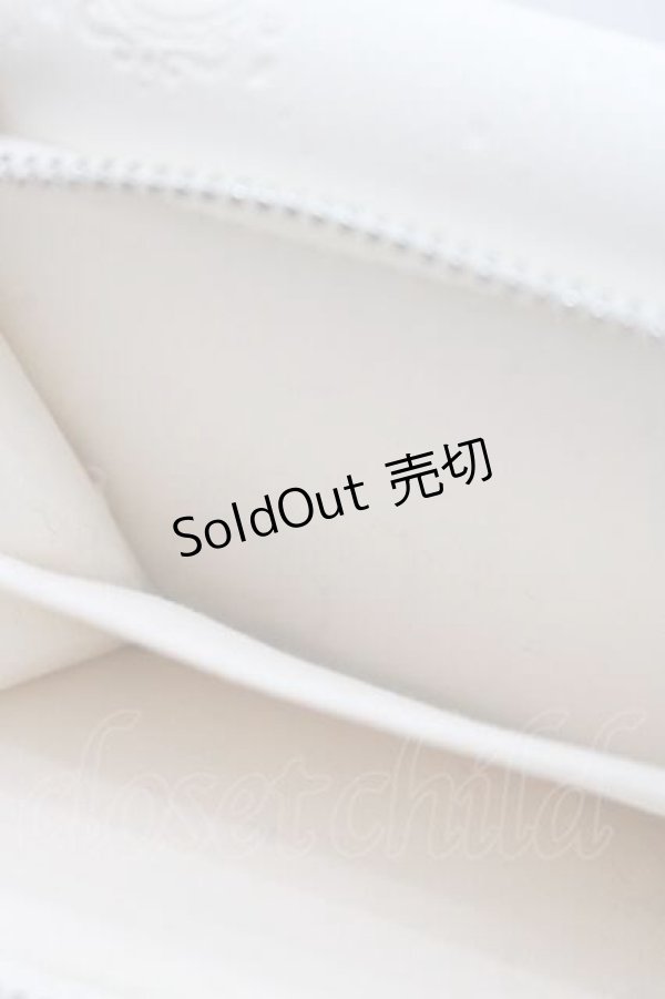 画像8: NOEMIE / ビジューリボンモノグラムウォレット  オフホワイト I-25-11-27-106-LO-TS-SA-ZI (8)