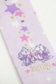 画像3: BABY,THE STARS SHINE BRIGHT / 星屑Fantasia 双子の星ネコちゃんのホロスコープ 柄オーバーニーソックス  ラベンダー I-25-11-27-107-BA-ZA-SA-ZI (3)