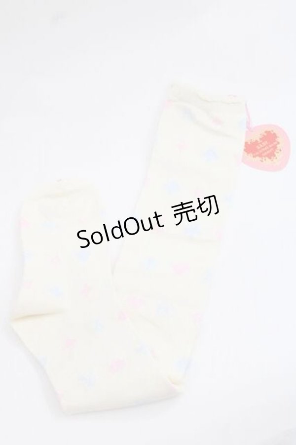 画像1: BABY,THE STARS SHINE BRIGHT / HEART TRUMPオーバーニーソックス  アイボリー I-25-11-27-108-BA-ZA-SA-ZI (1)