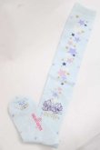 画像2: BABY,THE STARS SHINE BRIGHT / 星屑Fantasia 双子の星ネコちゃんのホロスコープ 柄オーバーニーソックス  サックス I-25-11-27-109-BA-ZA-SA-ZI (2)