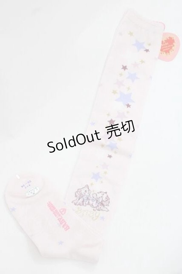 画像2: BABY,THE STARS SHINE BRIGHT / 星屑Fantasia 双子の星ネコちゃんのホロスコープ 柄オーバーニーソックス  ピンク I-25-11-27-110-BA-ZA-SA-ZI (2)