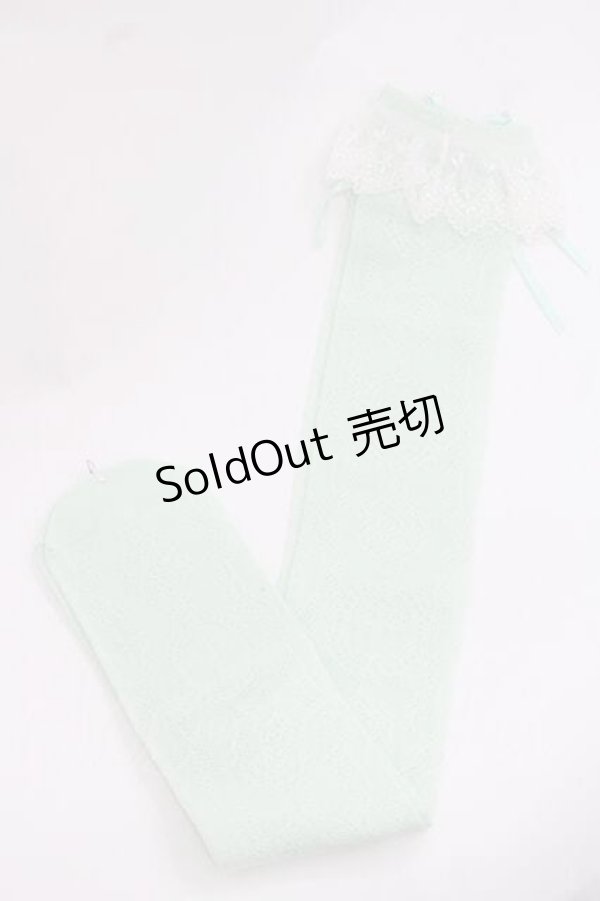 画像2: Angelic Pretty / Holy Lacy Dollオーバーニー  ミント I-25-11-27-113-AP-ZA-SA-ZI (2)