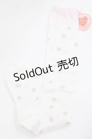 画像: BABY,THE STARS SHINE BRIGHT / ミルククラウンオーバーニーソックス  白Ｘピンク I-25-11-27-118-BA-ZA-SA-ZI