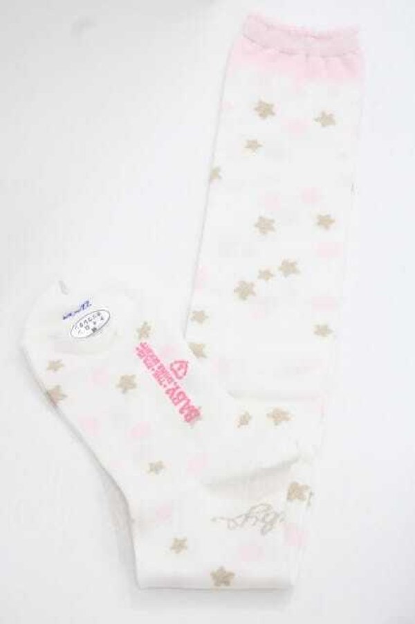 画像2: BABY,THE STARS SHINE BRIGHT / ミルククラウンオーバーニーソックス  白Ｘピンク I-25-11-27-118-BA-ZA-SA-ZI (2)