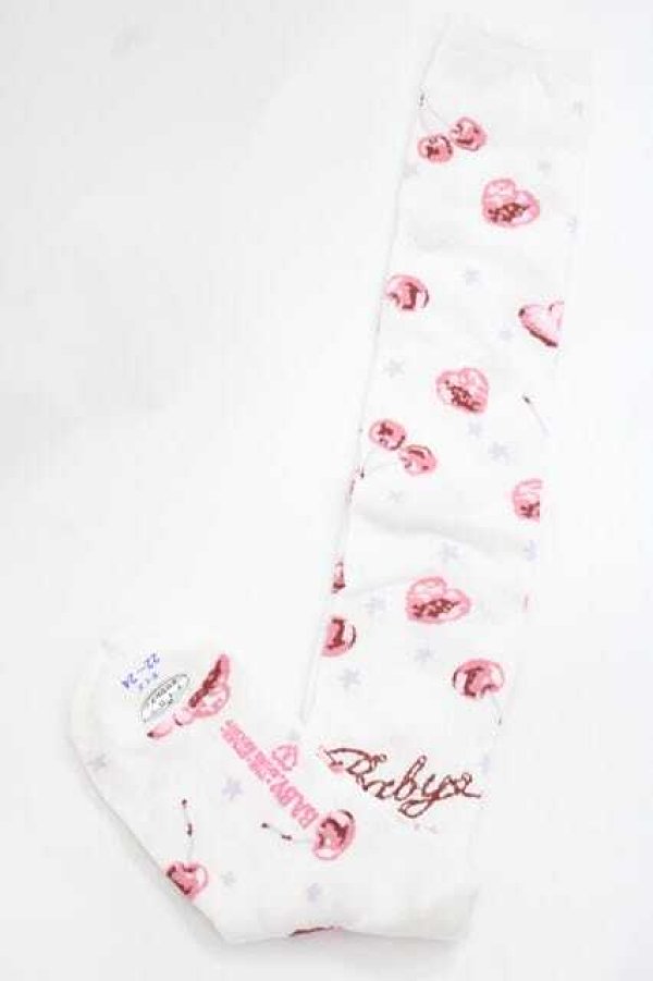 画像2: BABY,THE STARS SHINE BRIGHT / KiraKira Parfait柄オーバーニーソックス  白 I-25-11-27-119-BA-ZA-SA-ZI (2)