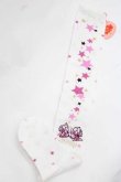 画像1: BABY,THE STARS SHINE BRIGHT / 星屑Fantasia 双子の星ネコちゃんのホロスコープ 柄オーバーニーソックス  白 I-25-11-27-120-BA-ZA-SA-ZI (1)