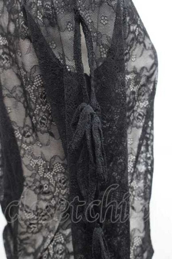 画像3: LOLITAその他(お買取対象外) / サイドリボンレースプルオーバー  ブラック I-25-11-27-015-LO-TO-SA-ZI (3)