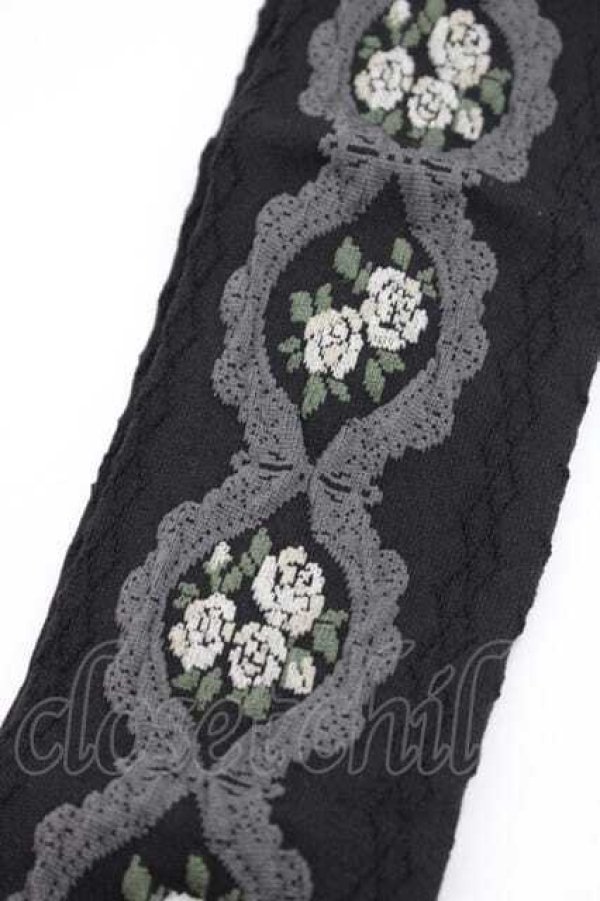 画像3: m petit by misako / ローズオーバーニー  黒 I-25-11-27-124-LO-ZA-SA-ZI (3)