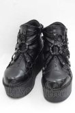 画像1: YOSUKE / ハーネスデザインブーツ L 黒 I-25-11-27-125-PU-SH-SA-ZI (1)
