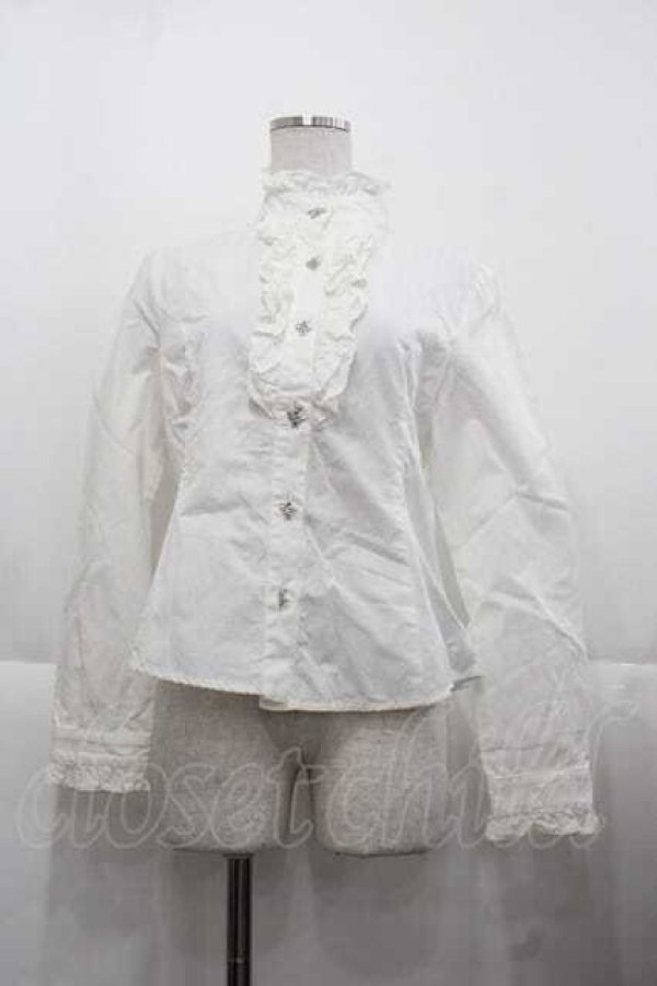 画像1: MAM / アリスウサギ釦ブラウス  白 I-25-11-27-002-LO-BL-SA-ZI (1)