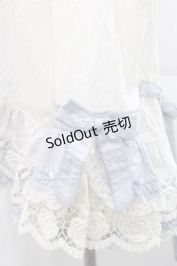 画像3: PINK HOUSE / ローズレース使いブラウス  アイボリーＸブルー I-25-11-27-021-LO-BL-SA-ZI (3)