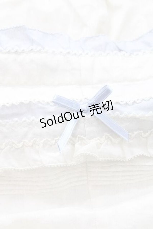 画像5: PINK HOUSE / 配色フリル使いフードブラウス  アイボリーＸブルー I-25-11-27-022-LO-BL-SA-ZI (5)