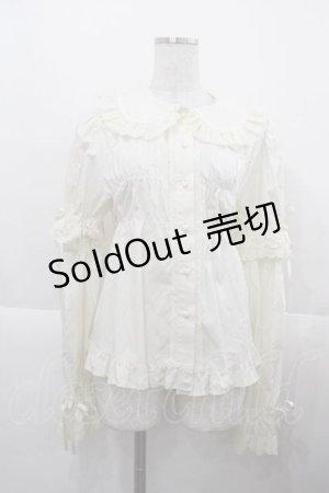 画像: BABY,THE STARS SHINE BRIGHT / 袖取り外しベビードールブラウス  生成り I-25-11-27-003-BA-BL-SA-ZI