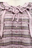 画像3: PINK HOUSE / オリジナルチェック半袖ブラウス  ピンクチェック I-25-11-27-023-LO-BL-SA-ZI (3)