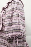 画像4: PINK HOUSE / オリジナルチェック半袖ブラウス  ピンクチェック I-25-11-27-023-LO-BL-SA-ZI (4)