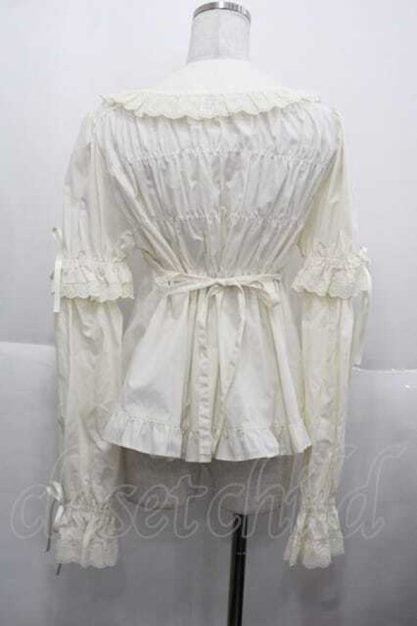 画像2: BABY,THE STARS SHINE BRIGHT / 袖取り外しベビードールブラウス  生成り I-25-11-27-003-BA-BL-SA-ZI (2)