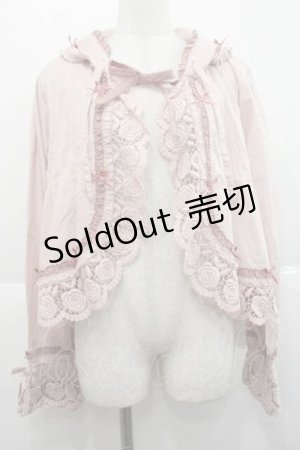 画像: PINK HOUSE / 配色フリル使いフードブラウス  ピンク I-25-11-27-026-LO-BL-SA-ZI