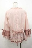 画像2: PINK HOUSE / ローズレース使いブラウス  ピンク I-25-11-27-027-LO-BL-SA-ZI (2)