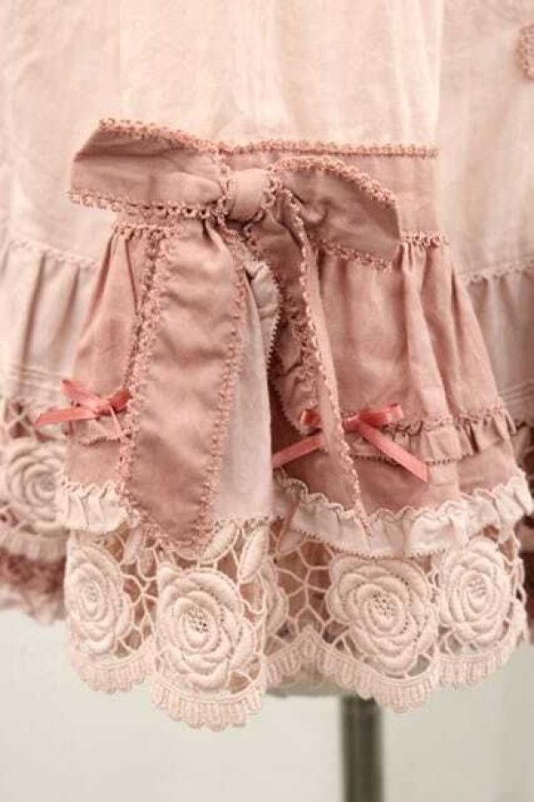 画像4: PINK HOUSE / ローズレース使いブラウス  ピンク I-25-11-27-027-LO-BL-SA-ZI (4)