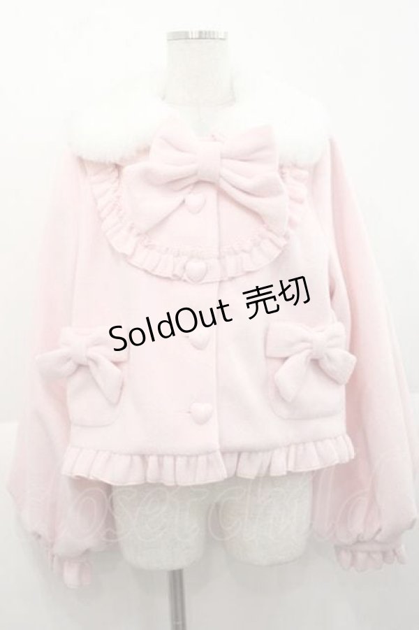 画像1: To Alice / ヴィンテージドールショートコート  ピンクＸ白 I-25-11-27-028-LO-CO-SA-ZI (1)