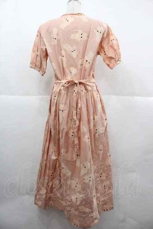 画像2: PINK HOUSE / キューピー柄半袖ワンピース M ピンク I-25-12-02-048-LO-OP-SA-ZI (2)