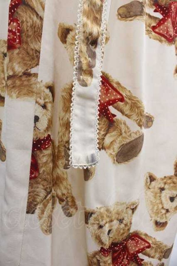 画像4: WONDERFUL WORLD / テディベア柄半袖ワンピース  ベージュ I-25-12-02-055-LO-OP-SA-ZI (4)