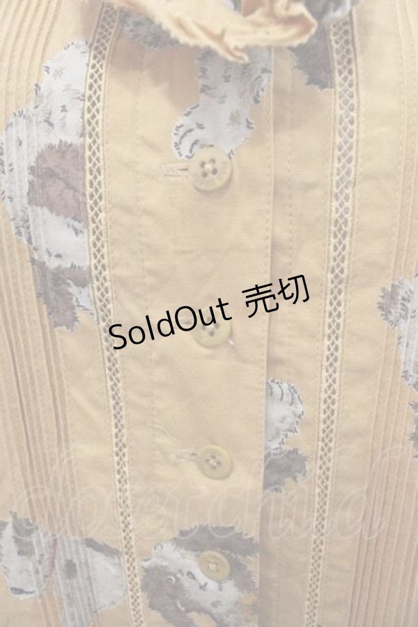 画像3: PINK HOUSE / 犬柄ワンピース  マスタード I-25-12-02-057-LO-OP-SA-ZI (3)