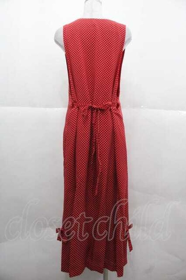 画像2: KETTY / 水玉柄ジャンパースカート  レッド I-25-12-02-058-EL-OP-SA-ZI (2)