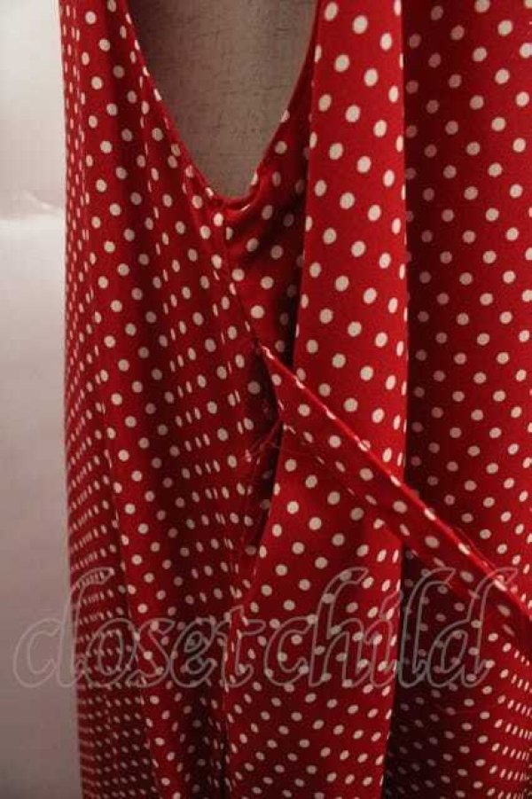 画像3: KETTY / 水玉柄ジャンパースカート  レッド I-25-12-02-058-EL-OP-SA-ZI (3)