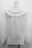 画像2: PINK HOUSE / 綿レース使いブラウス  白 I-25-12-02-008-LO-BL-SA-ZI (2)