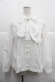 画像1: PINK HOUSE / リボンタイピンタックブラウス  白 I-25-12-02-009-LO-BL-SA-ZI (1)