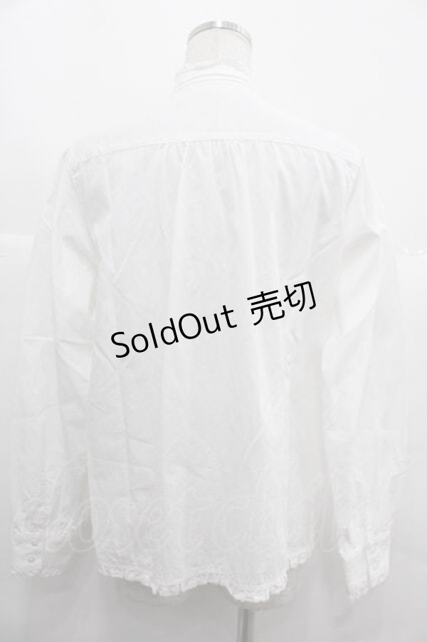 画像2: PINK HOUSE / リボンタイピンタックブラウス  白 I-25-12-02-009-LO-BL-SA-ZI (2)