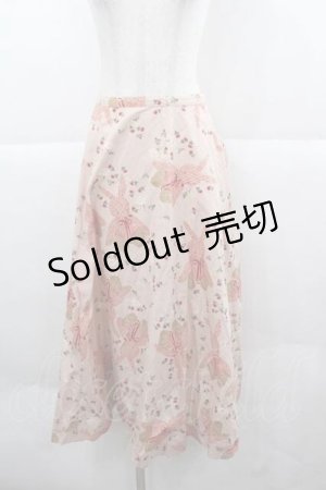 画像: WONDERFUL WORLD / うさぎぬいぐるみ柄スカート  ピンク I-25-12-02-080-LO-SK-SA-ZI