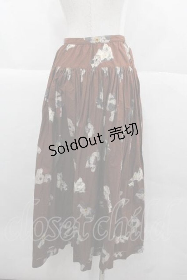 画像2: PINK HOUSE / 犬柄前開きスカート  ブラウン I-25-12-02-081-LO-SK-SA-ZI (2)