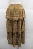 画像2: WONDERFUL WORLD / ヒョウ柄ティアードスカート  ベージュ I-25-12-02-082-LO-SK-SA-ZI (2)