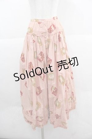 画像: PINK HOUSE / キューピーワッペン柄スカート  ピンク I-25-12-02-086-LO-SK-SA-ZI