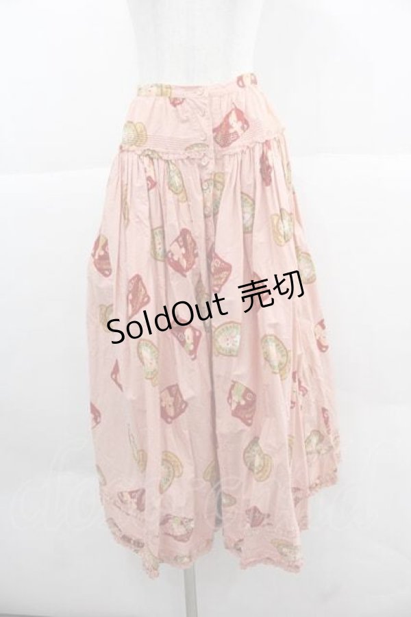画像1: PINK HOUSE / キューピーワッペン柄スカート  ピンク I-25-12-02-086-LO-SK-SA-ZI (1)