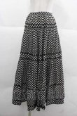 画像1: PINK HOUSE / 水玉ピンタックレーススカート  ブラック×ホワイト I-25-12-02-093-LO-SK-SA-ZI (1)